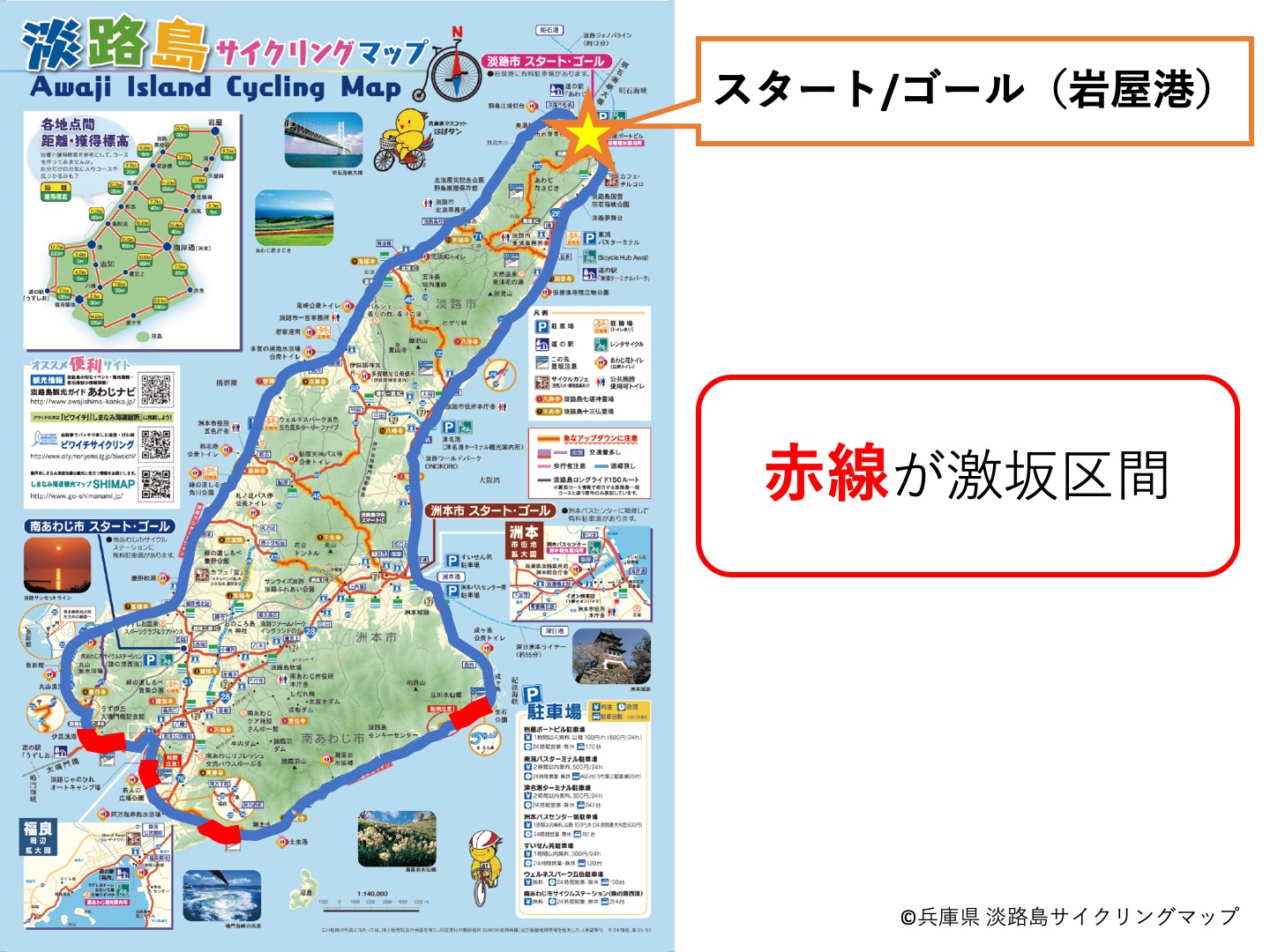 自転車で淡路島一周 アワイチ 完全ガイド 初心者でも大丈夫 ナオッキィのチャリキャンブログ